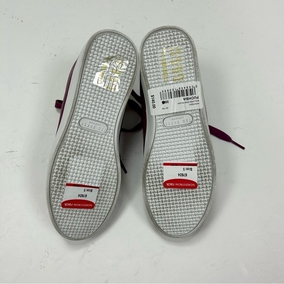 TED BAKER Feeki Leather Lace Up Sneaker Fuchsia Pink Size 5 - Picture 11 of 11